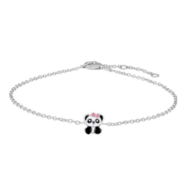 Noal Kids - Armbånd med Panda vedhæng i sølv